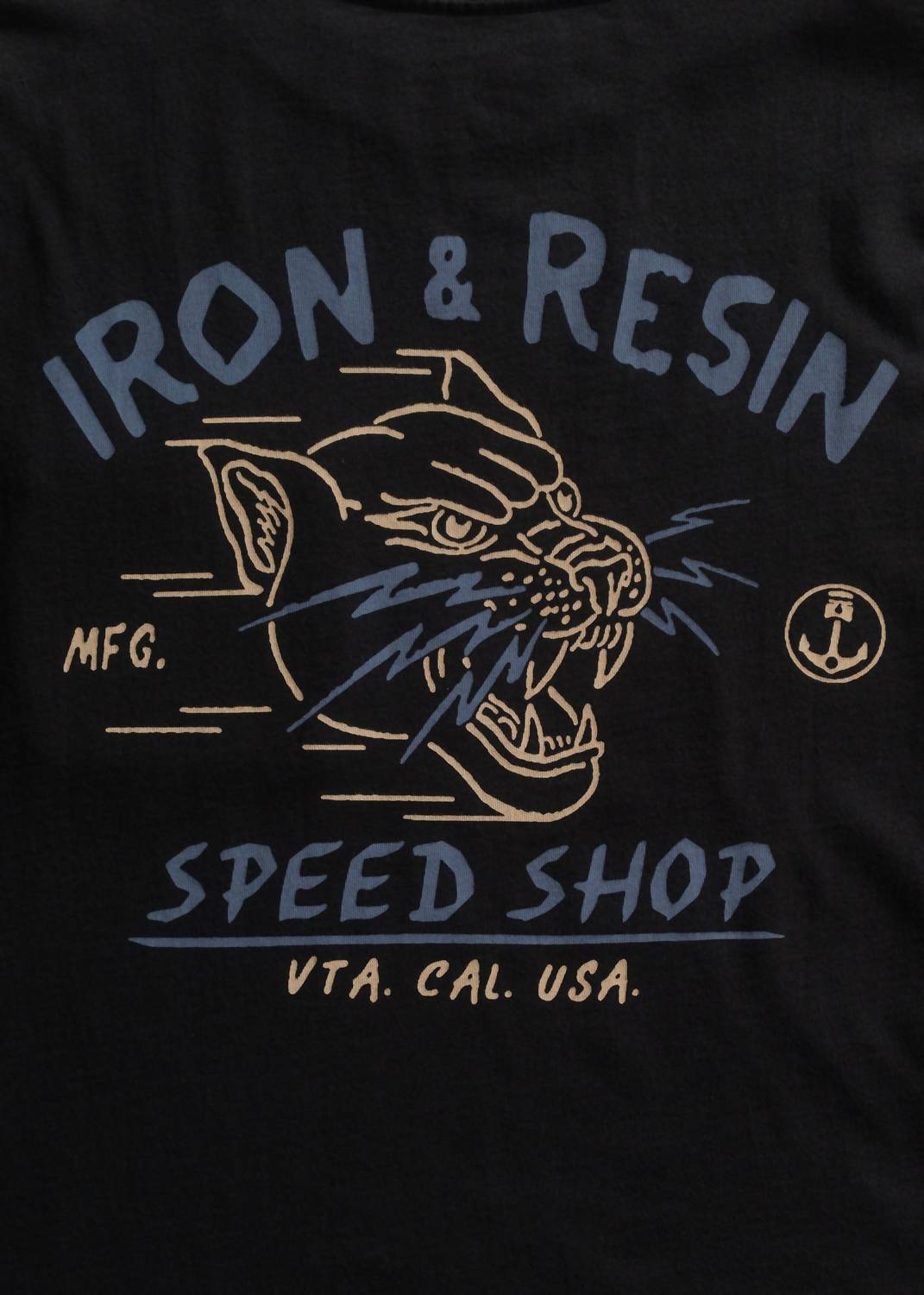 Iron & Resin Men's Speed Shop Pocket Tee in black - men's t-shirt - alternate view