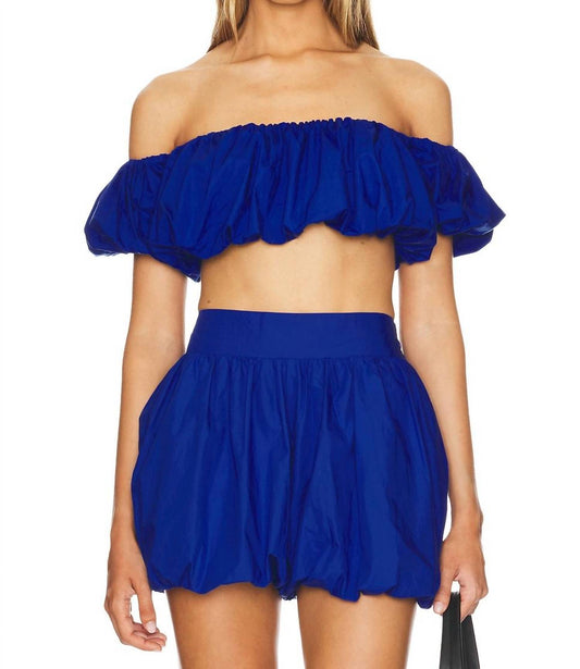 Susana Monaco - Puff Sleeve Crop Top