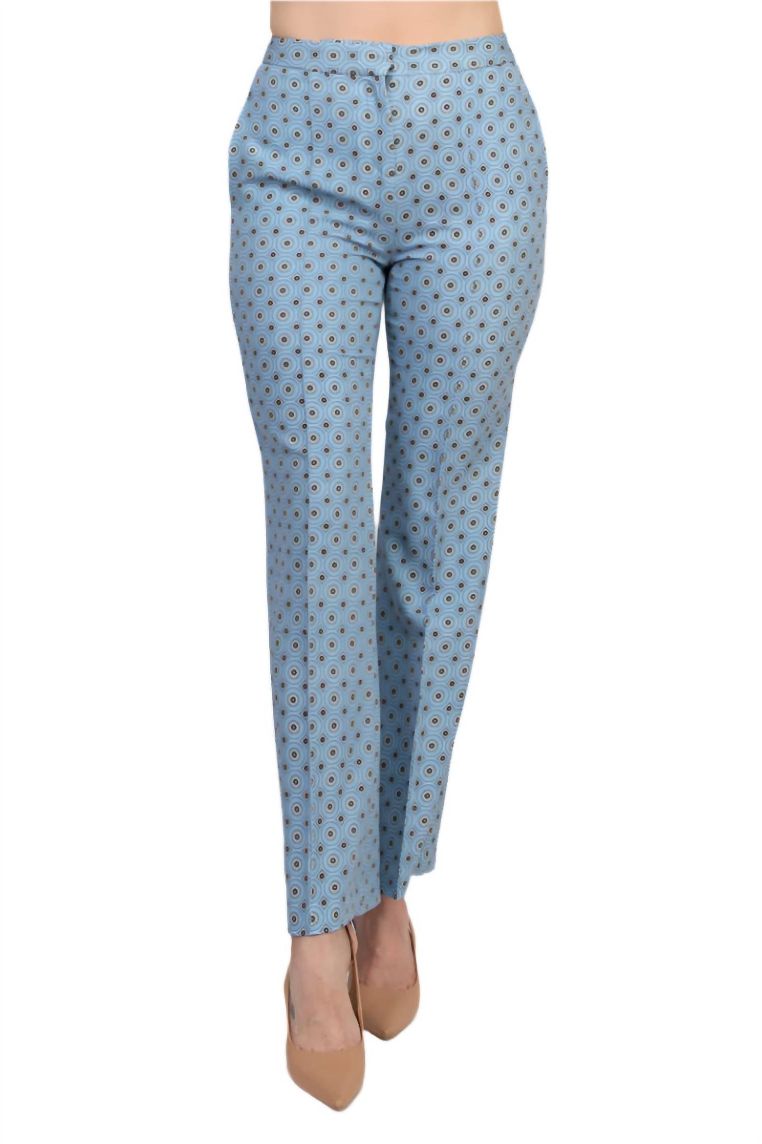 Elie Tahari - Women's Camryn Floral Side Seam Pockets Banded Waist Pants
