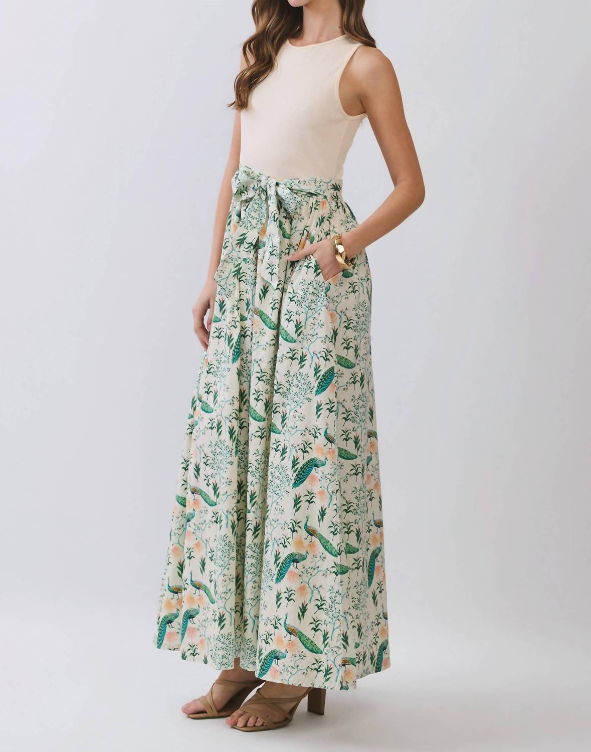 Tcec - Karsen Contrast Maxi Dress