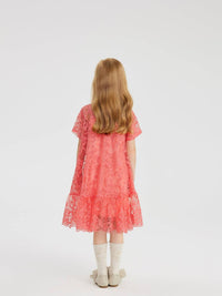Kids Lace Ruffle Bottom Dress