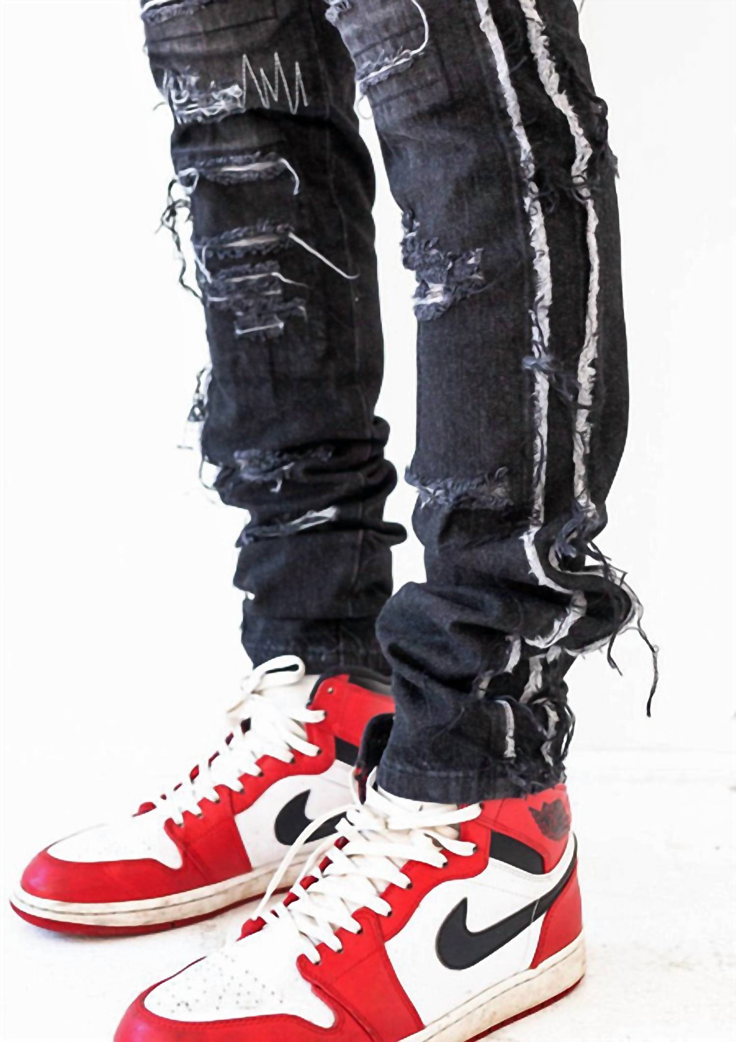 Who Decides War - Gnarly Destroyed Denim Jeans
