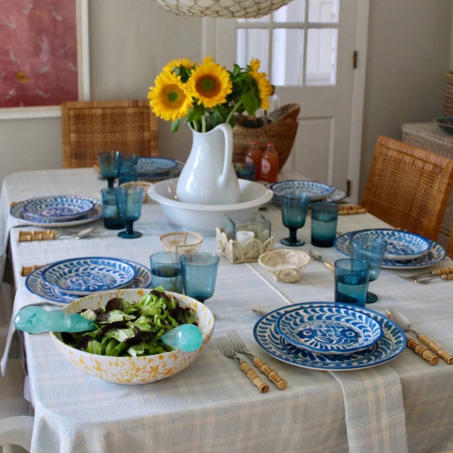 Heather Taylor Home - Marianne Plaid Tablecloth