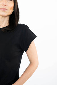 Zenana - Lila Cap Cuffed Sleeve Tee