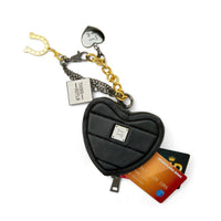 THINK ROYLN Women's Luxe Heart Pouch in black 1 - women's bag - alternate view