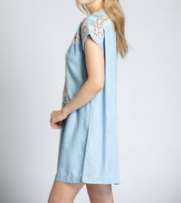 Apny - Embroidered Boho Dress