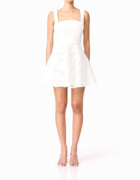 ELLIATT Elara Beaded Mini Dress in white - women's dress