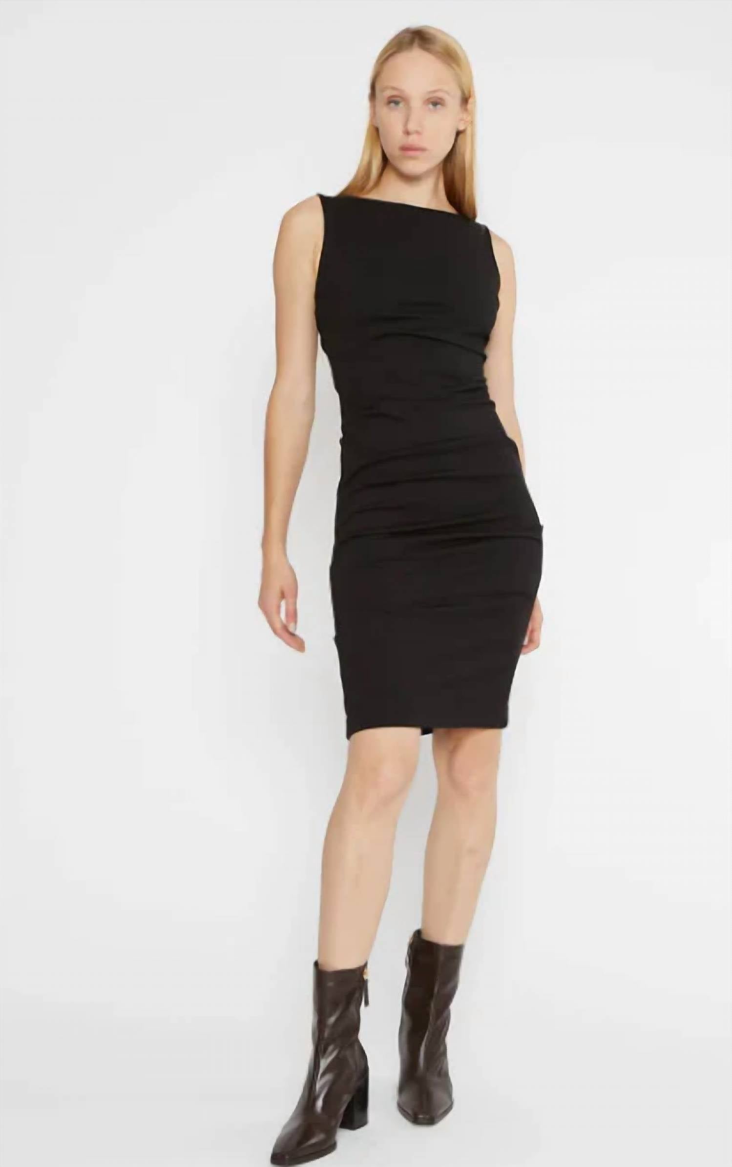 Ripley Rader - Ponte Knit Ruched Mini Dress