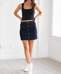 Habitual - Studded Denim Mini Skirt