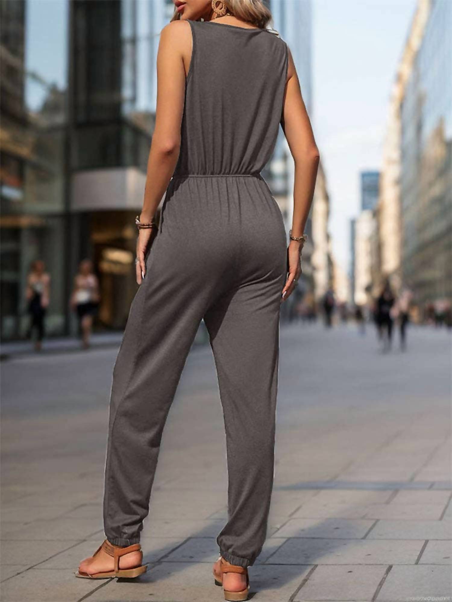 Lovesoft - Sleeveless Jogger Jumpsuit
