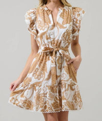Sugarlips - Nadya Floral Erin’s Ruffle Mini Dress