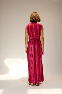 Natalie Martin - Nico Silk Print Sleeveless Maxi Dress