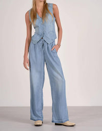 Elan - Button Front Tencel Vest