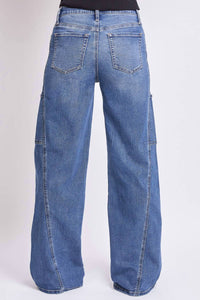 Ymi - Junior High Rise Wide Leg Jeans