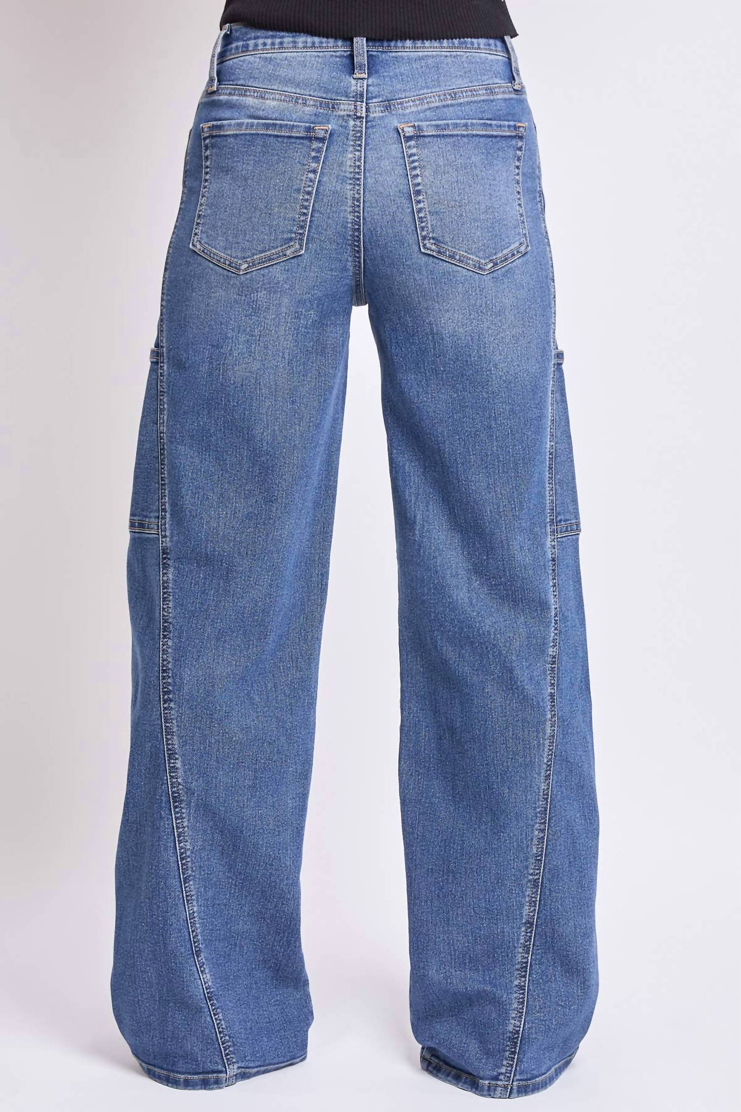 Ymi - Junior High Rise Wide Leg Jeans