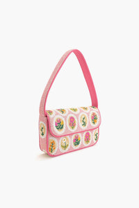 America & Beyond - Women's Blooming Medallions Beaded Shoulder Bag