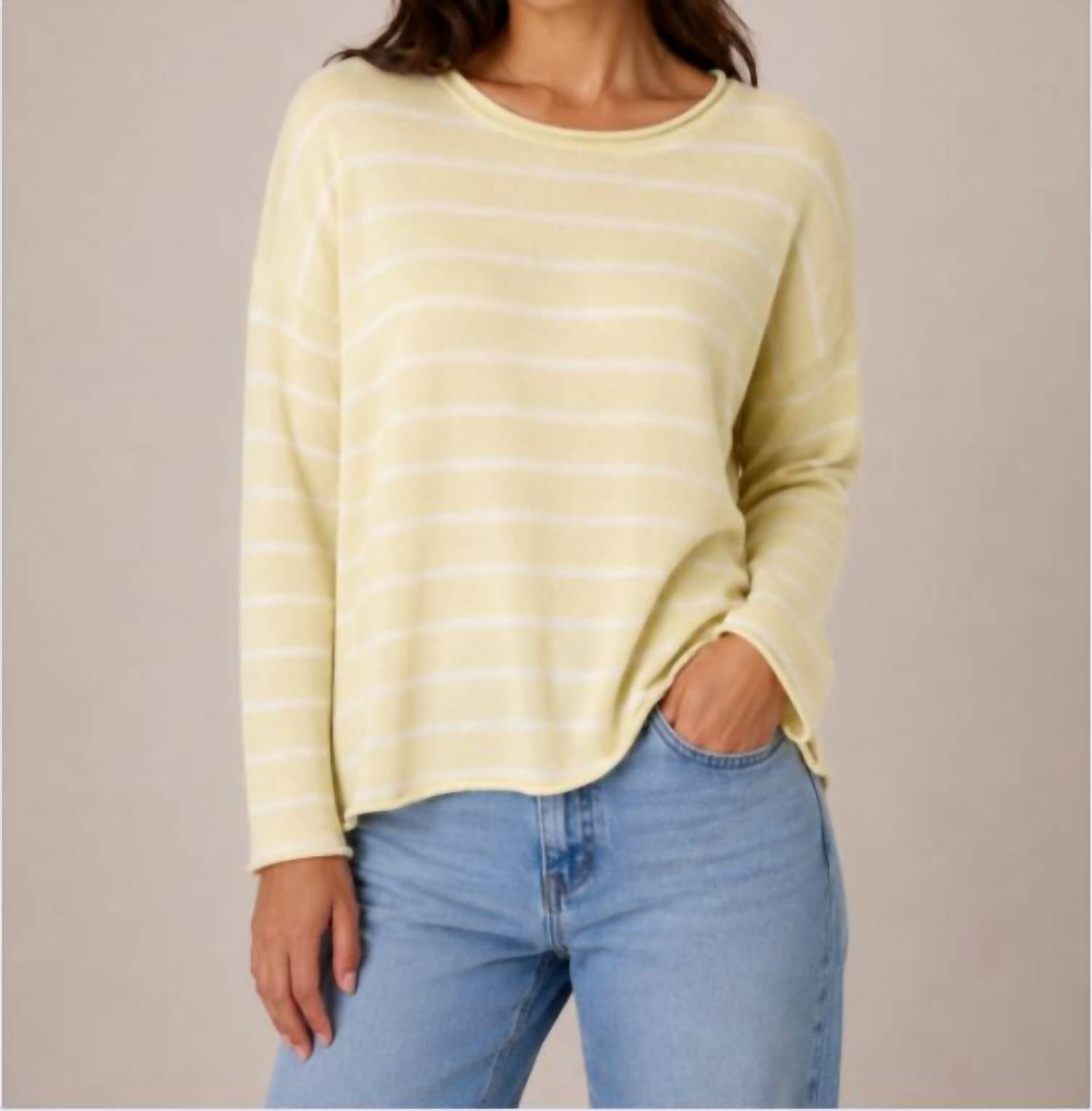 J. Society - Stripe Crew Neck Sweater