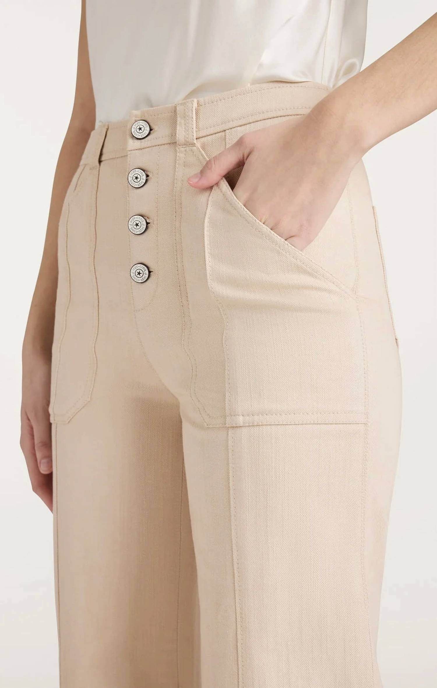 Cinq A Sept - Cuffed Benji Wide Leg Pants