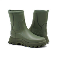 HUNTER Women's City Explorer Short Neoprene Boots in lichen green - women's shoe - view 5