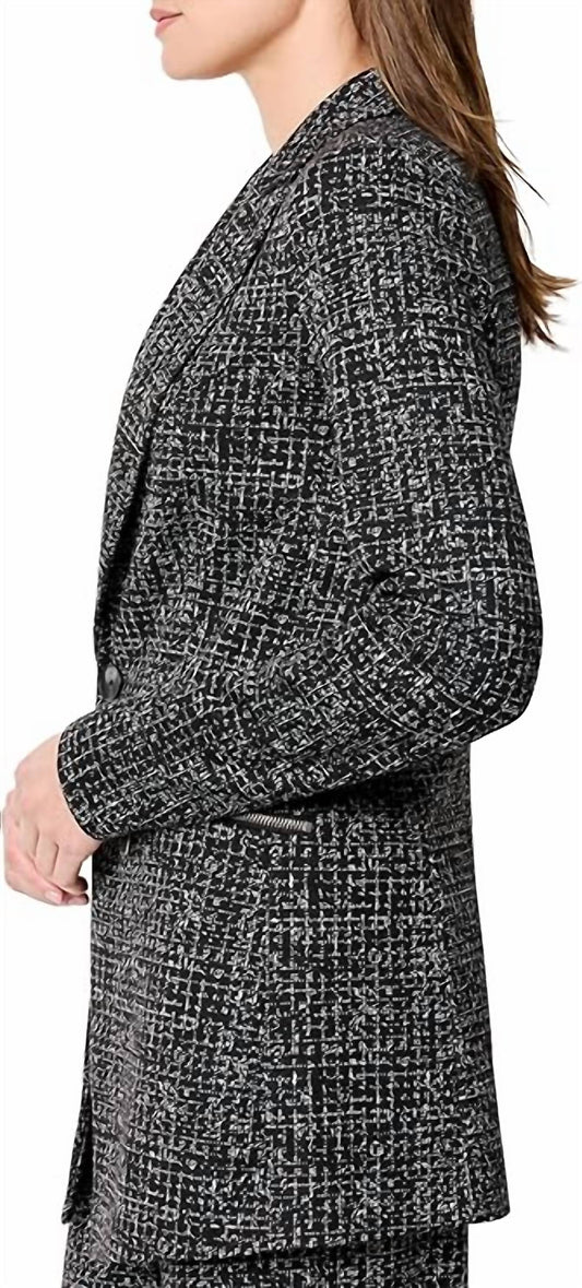 Nic + Zoe - Dotty Grid Zip Jacket