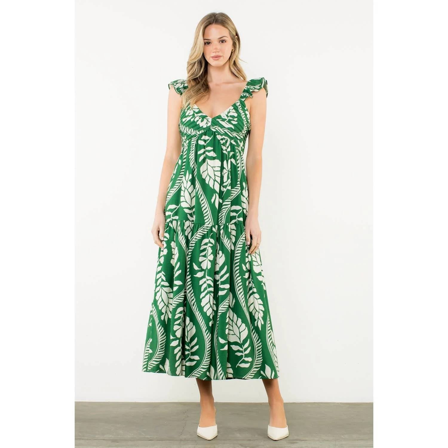 Thml - Flutter Sleeves Maxi Dress