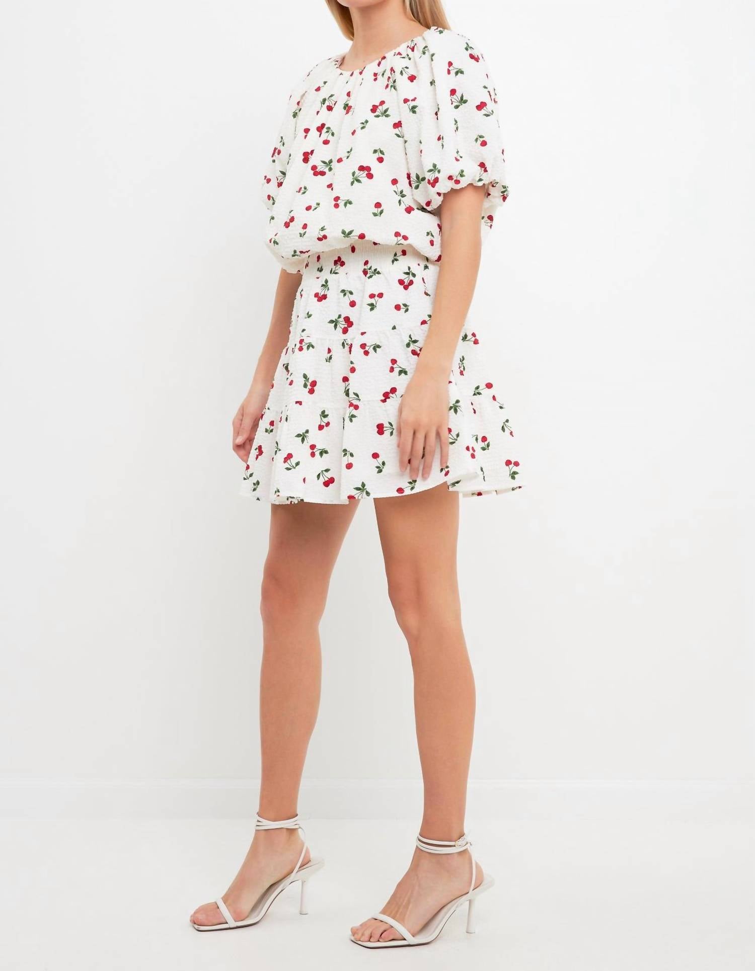 English Factory - Cherries Mini Skirt