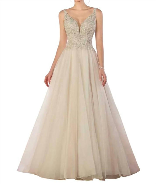 Essence Of Australia - Silver Beaded Ballgown