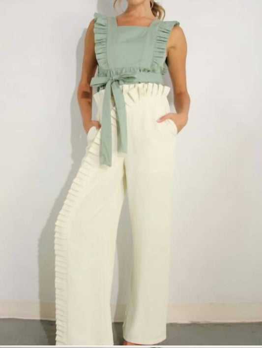 Mulla - Pleated Long Elastic Waist Pants