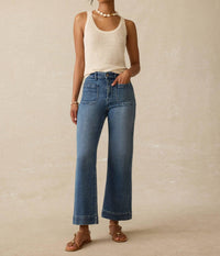 Faherty - Women's Stretch Terry Patch Pocket Ankle Top