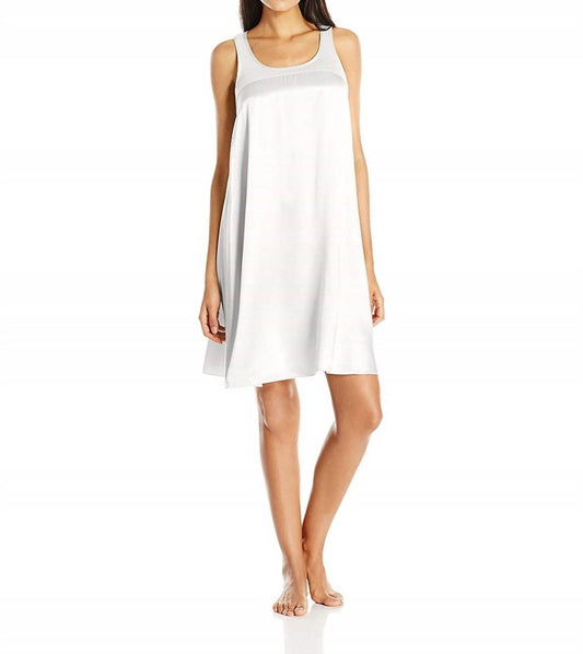 Lindsay Satin and Rib Nightgown