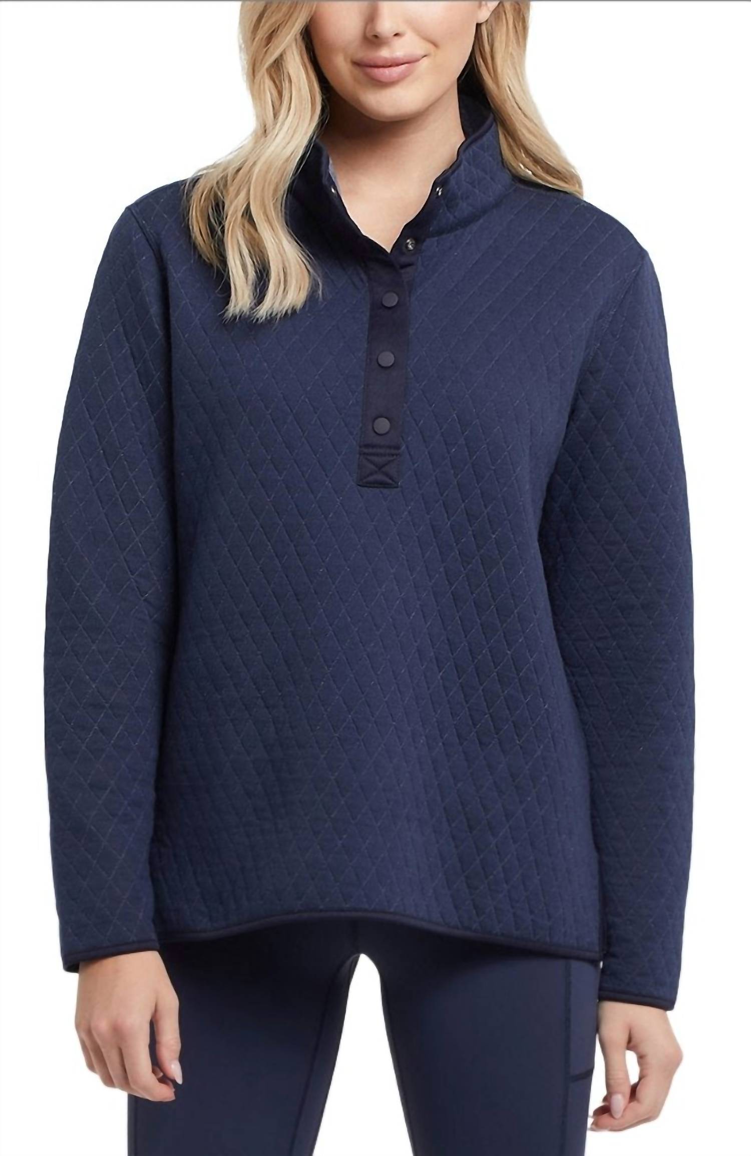 Tribal - Mock Neck Reversible Pullover