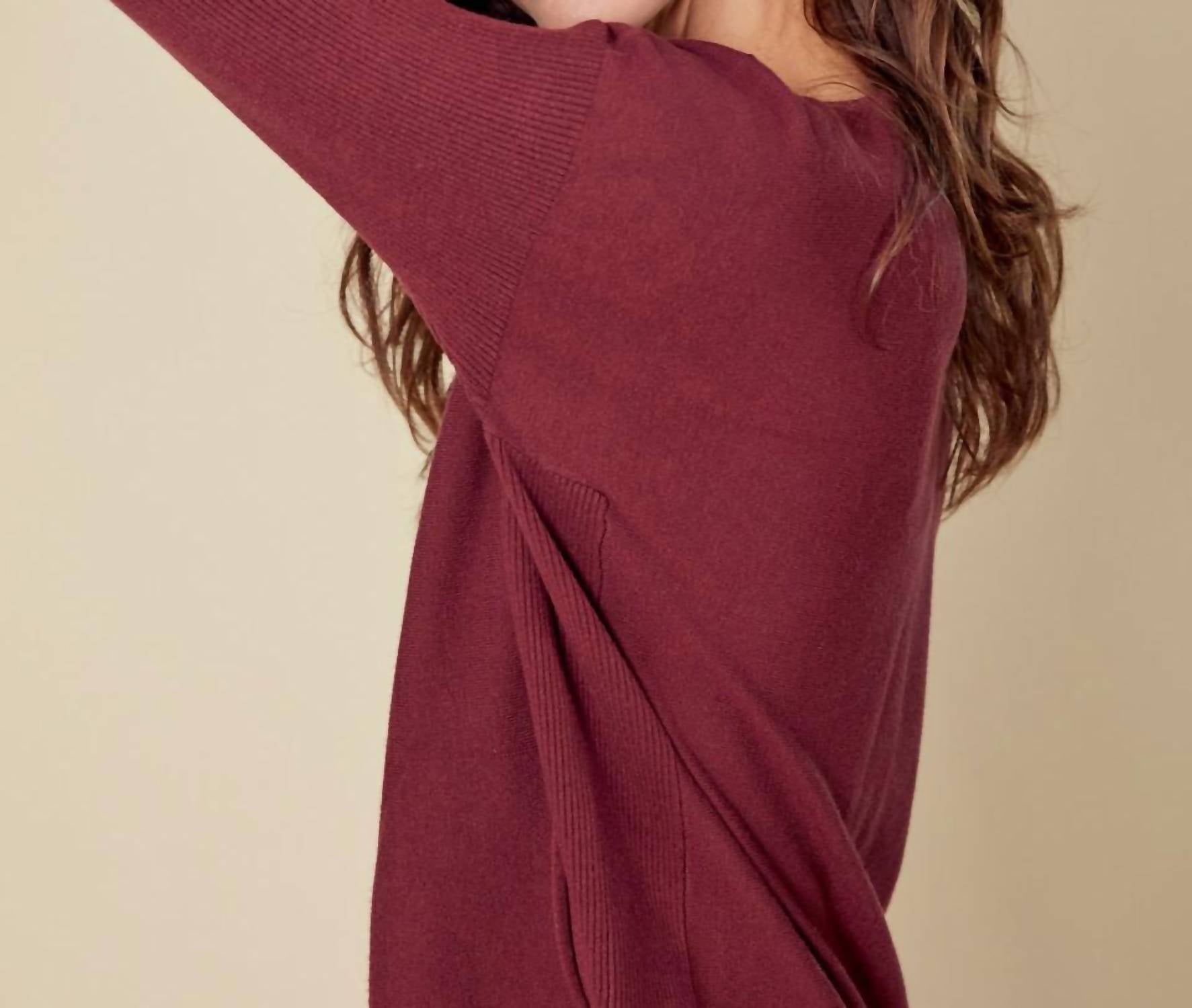 Charlie B - Knit Sweater With Lace-up Cuffs