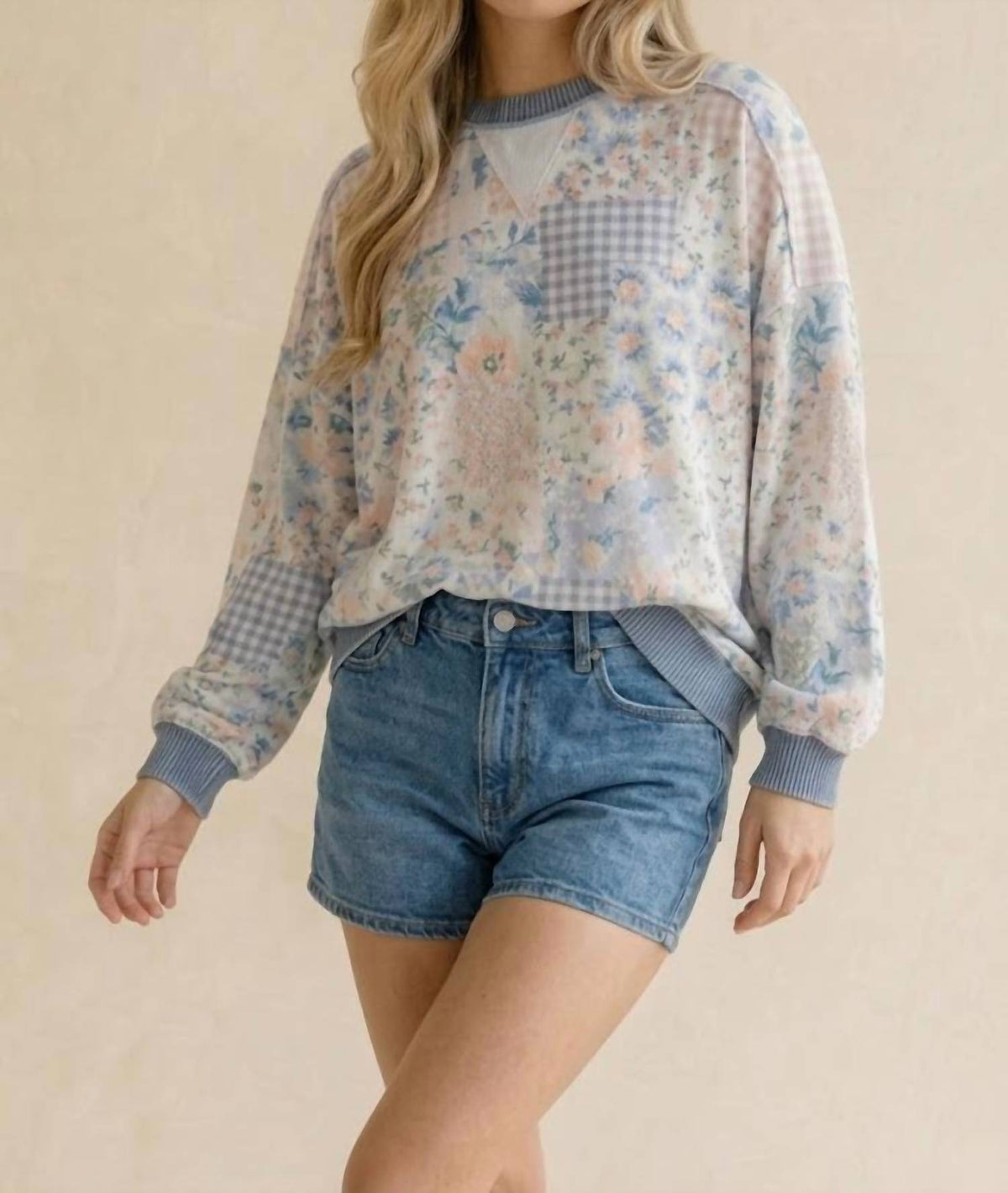 Haptics - Floral Lightweight Sweatshirt