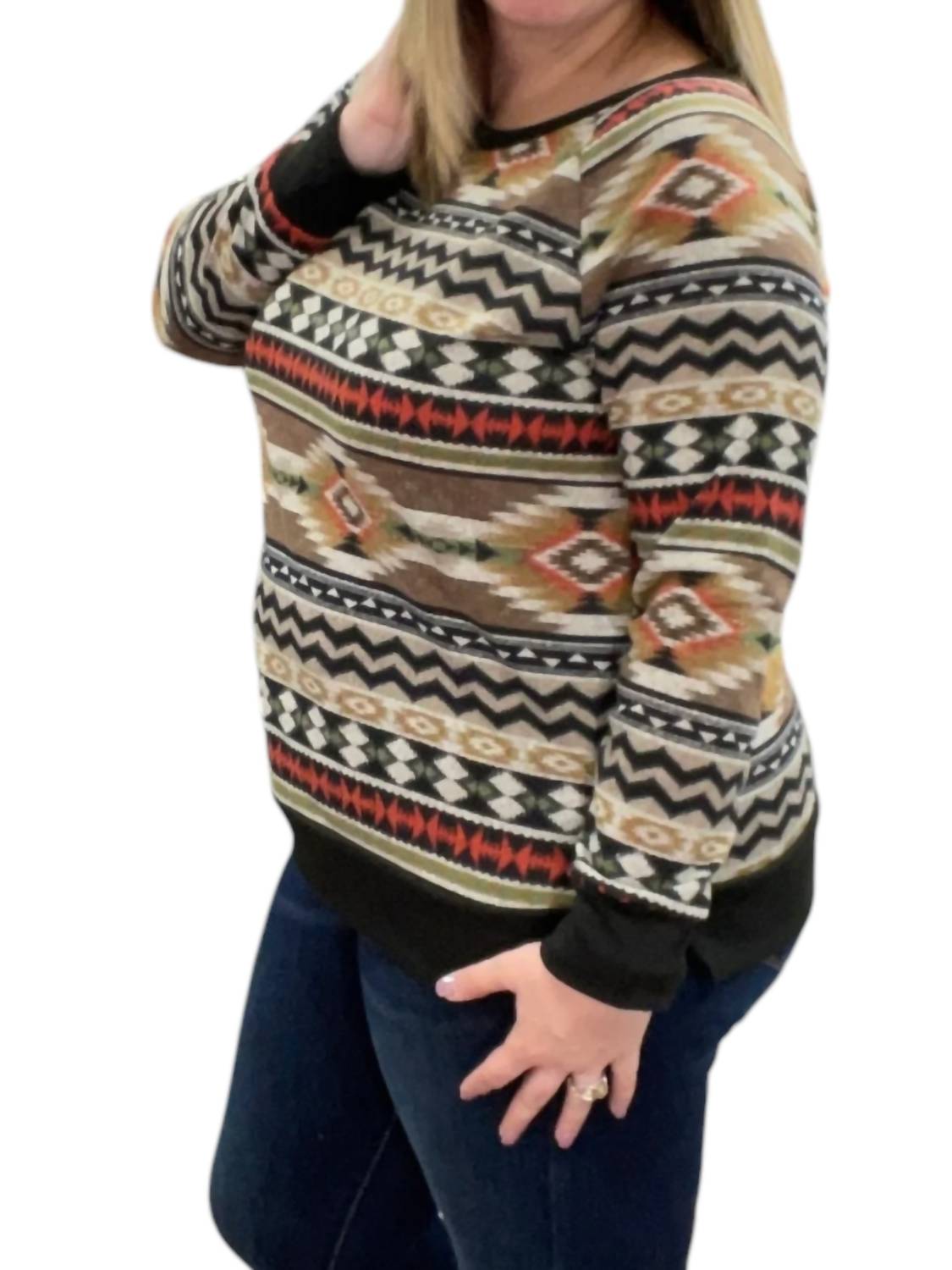 Honeyme - Aztec Weekender Sweater