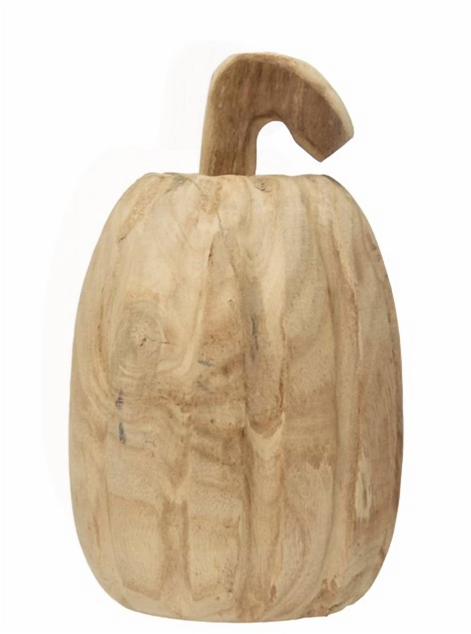 Creative Co-Op - Hand-Carved Wood Pumpkin