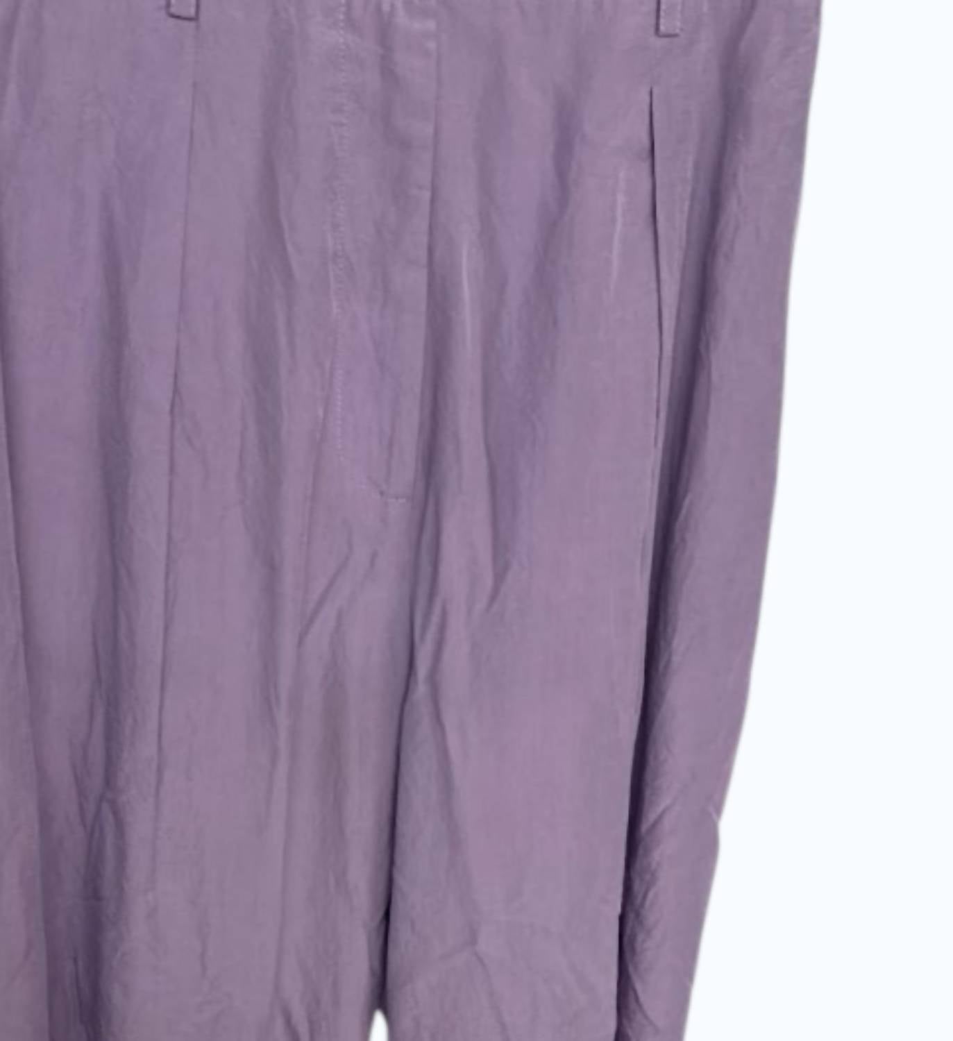 Pier Antonio Gaspari Women's Ecotel Trousers in lillac - women's pants