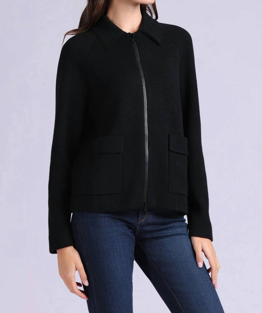 Minnie Rose - Viscose Zip Jacket