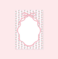 Rock Paper Scissors - Flower Ribbon Notepad