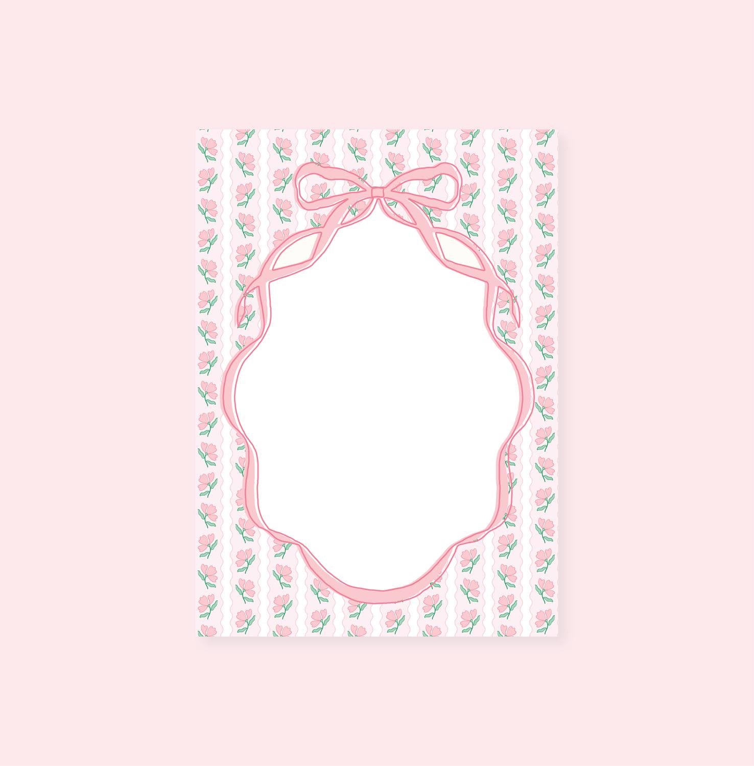 Rock Paper Scissors - Flower Ribbon Notepad