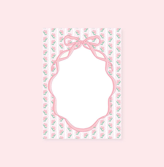 Rock Paper Scissors - Flower Ribbon Notepad