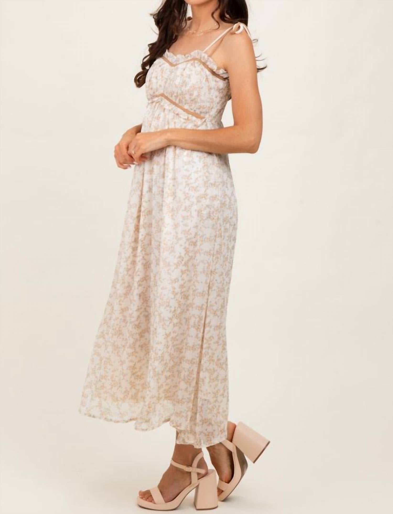 Davi & Dani - Garden Floral Midi Dress