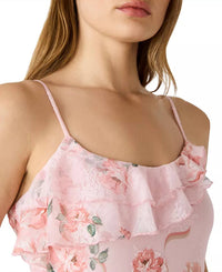 Steve Madden - Juliany Floral Printed Mesh Midi Dress