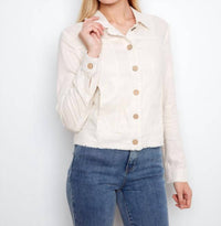 Charlie B - Foiled Linen Blend Jacket