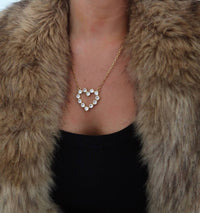 Chansuttpearls - Diamond Heart Necklace