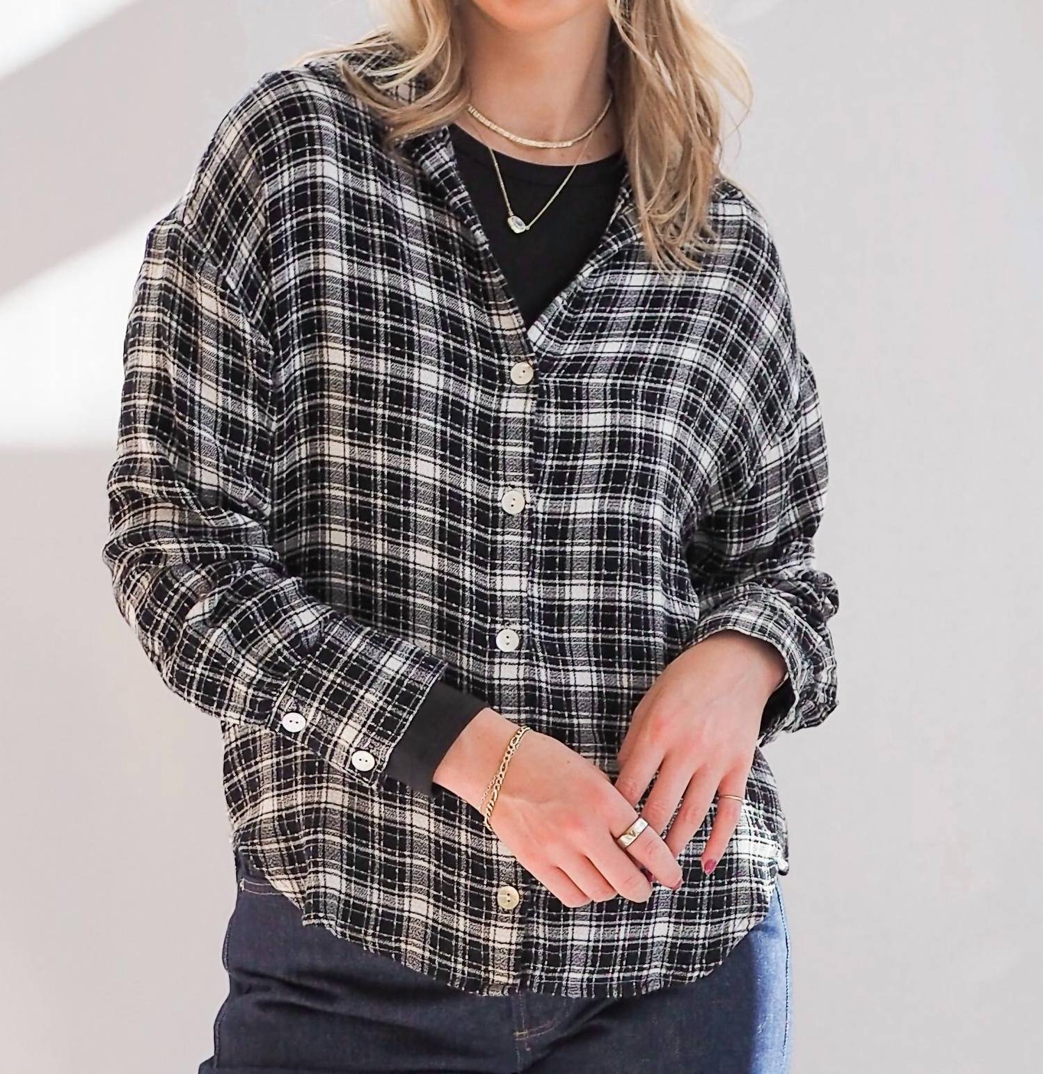 Bella Dahl - Boyfriend Plaid Button-down Shirt