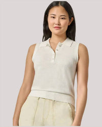 Lilla P - Sleeveless Polo Sweater