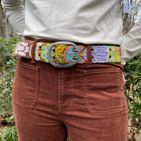 Jenny Krauss - Women's Folklorica Floral Embroidered Wool Belt