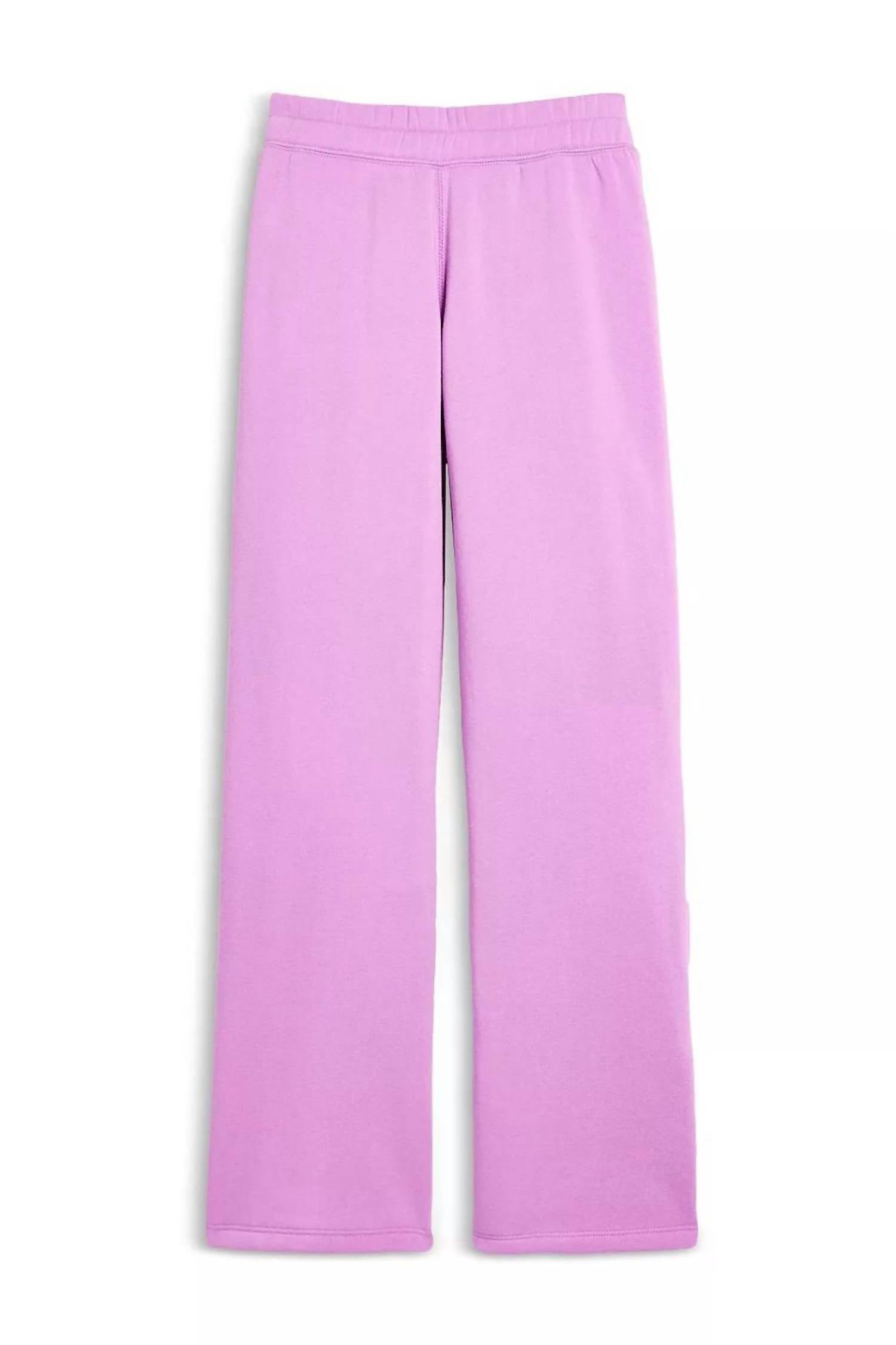 Katie J NYC Girl's Dylan Wide Leg Sweatpant in peony - women's pants