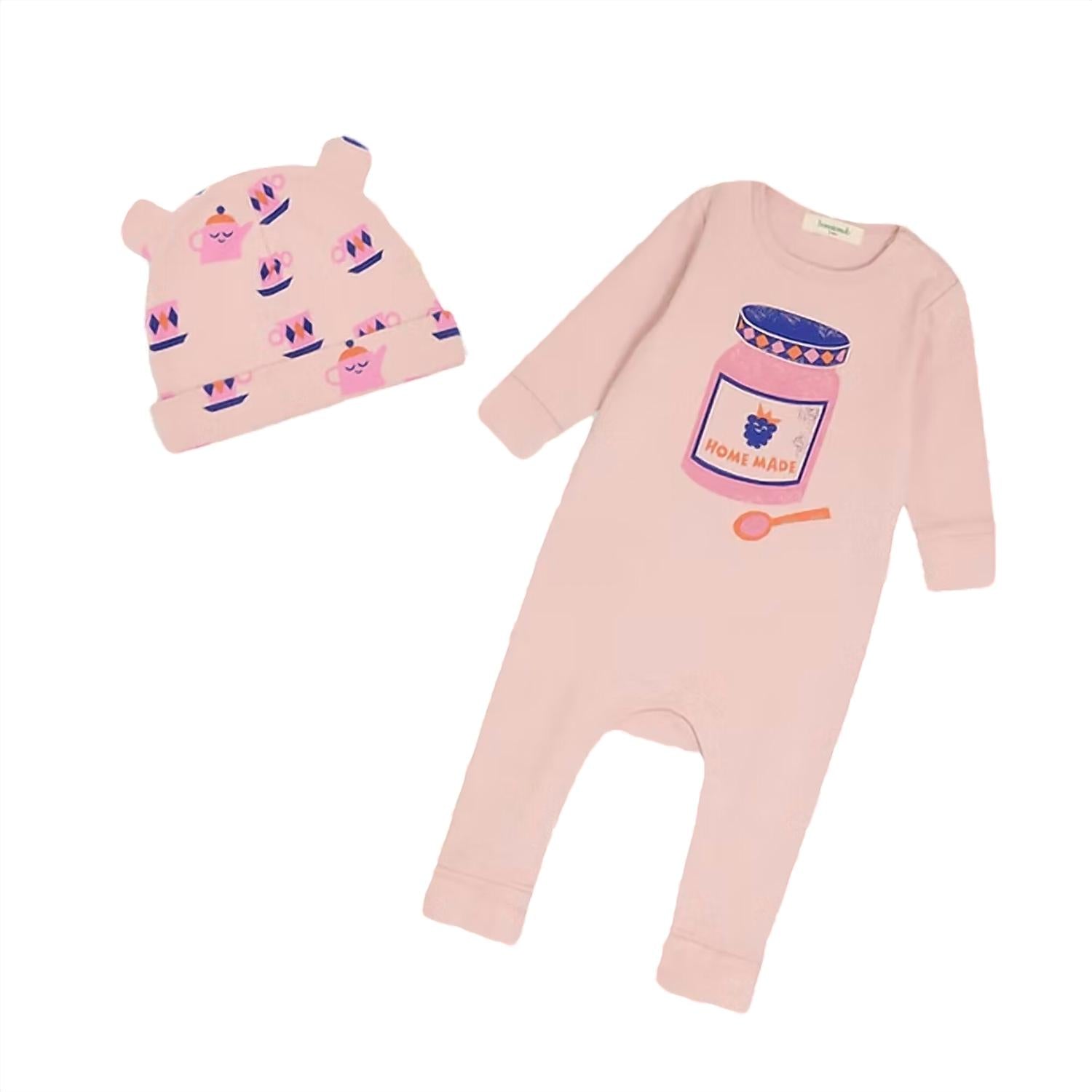 The Bonnie Mob - Girls Bayley Berry Jam & Hat Set Playsuit