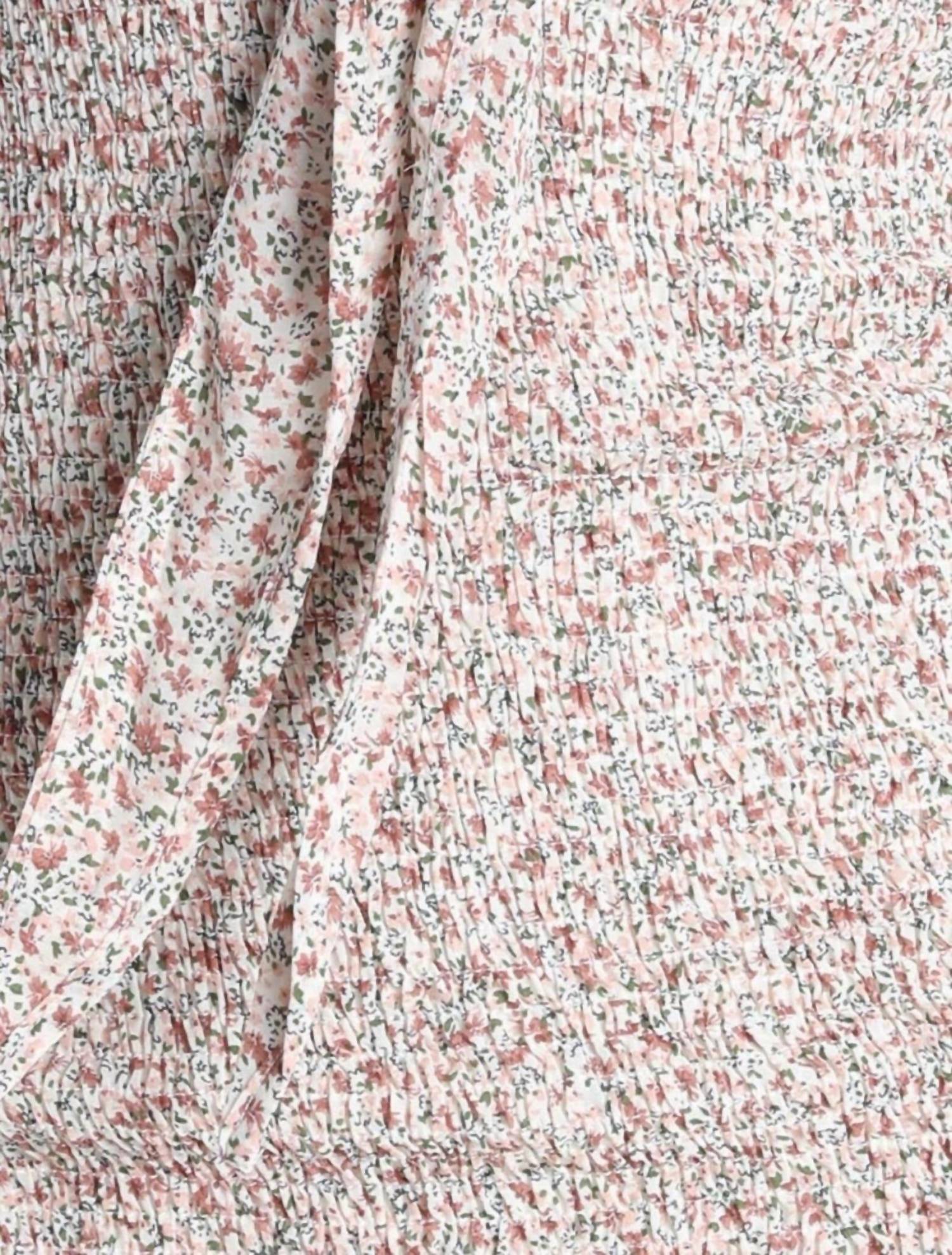 Shareen Collections Floral Dress in beige - women's dress - view 4